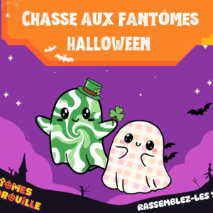 Couverture Chasse au trésor Halloween enfants - jeu de piste fantômes à imprimer